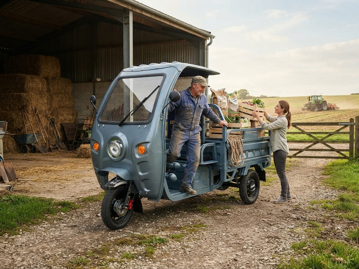 Technická analýza elektrické tříkolky Leramotors Tuk Tuk Cargo G1 1000W: Výkon, konstrukční specifikace a praktické využití